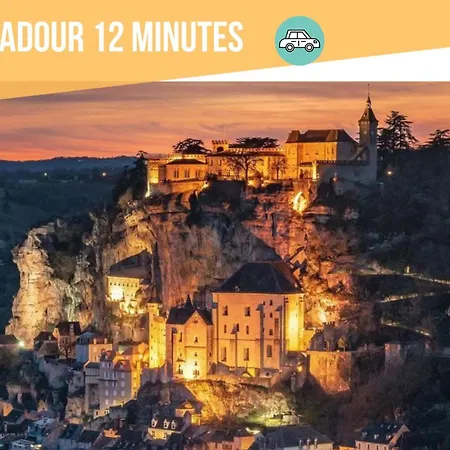 펜션 Au Grand Bonheur - Padirac - Rocamadour 미어스