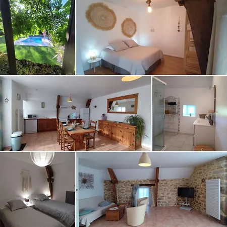 펜션 Au Grand Bonheur - Padirac - Rocamadour 미어스